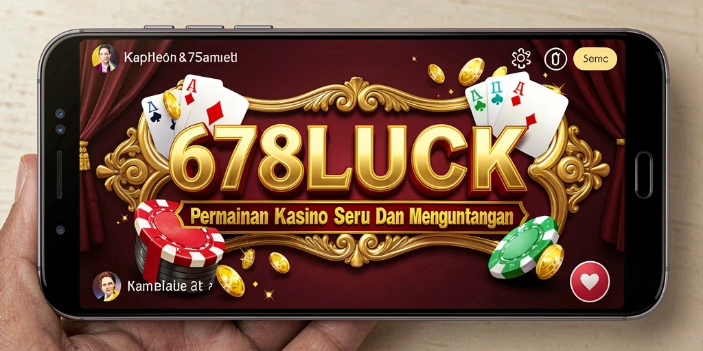 Tampilan gameplay seru di 678LUCK dengan berbagai permainan Kasino.