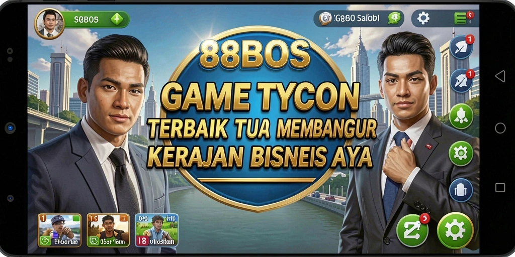 Screenshot gameplay 88BOS yang menampilkan manajemen bisnis.