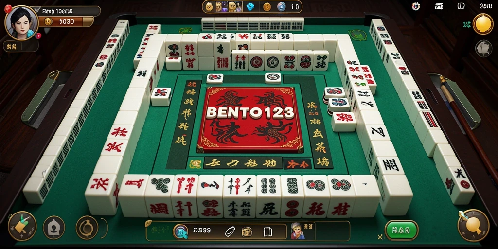 Tampilan gameplay menarik dari BENTO123 Mahjong.
