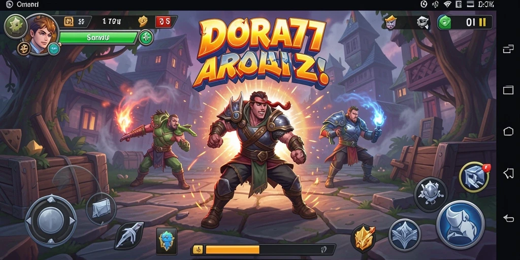 Tampilan gameplay DORA77 yang menegangkan dan seru.