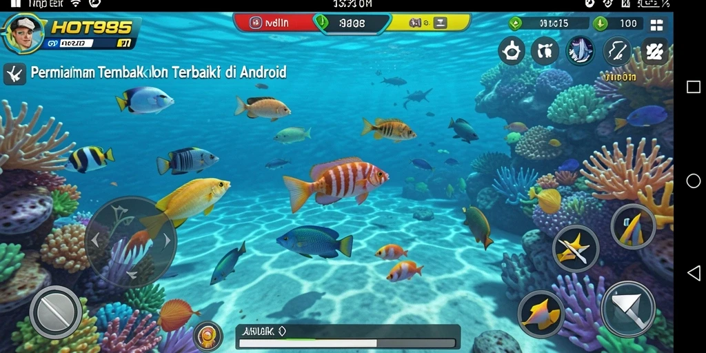 Tampilan gameplay HOT985 yang menegangkan saat menembak ikan.