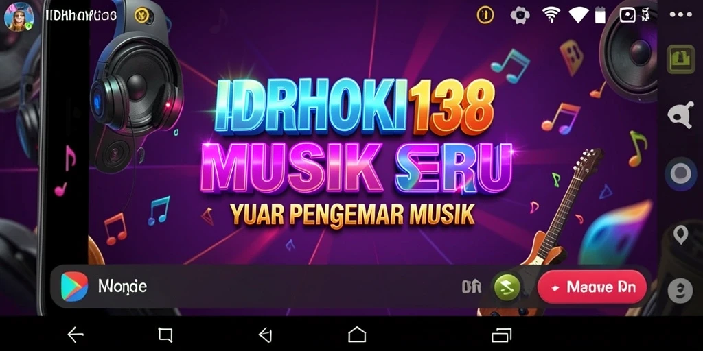 Tampilan gameplay seru dari IDRHOKI138 dengan berbagai lagu.