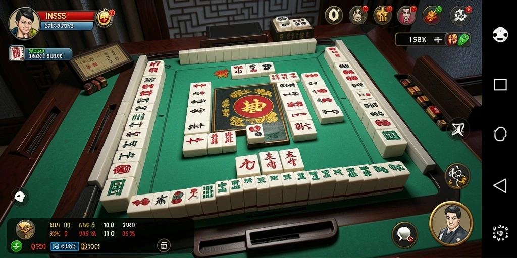 Tampilan gameplay Mahjong yang menawan di INS55.