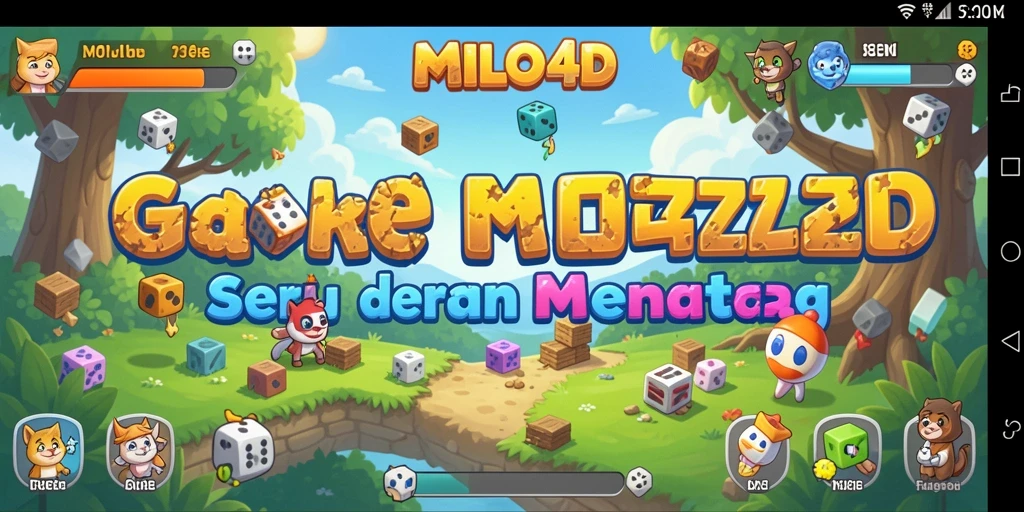 Tampilan menarik dari gameplay Puzzle MILO4D yang menantang.