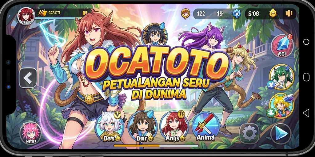 Gameplay seru OCATOTO dengan karakter Anime yang menarik.