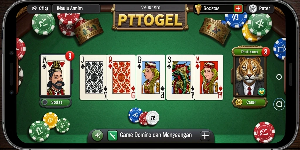 Tampilan gameplay menarik dari PTTOGEL dengan berbagai warna dan desain.