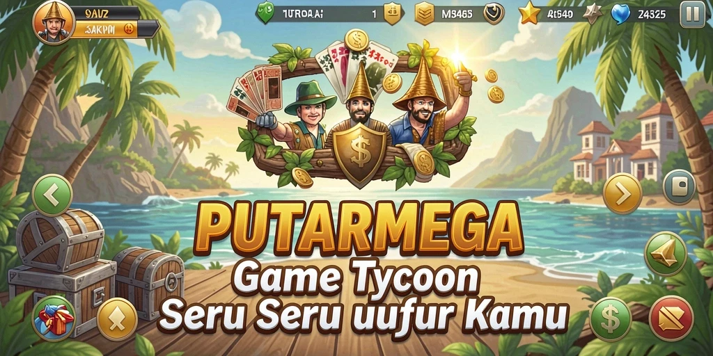 Tampilan gameplay PUTARMEGA yang menegangkan dan penuh strategi.
