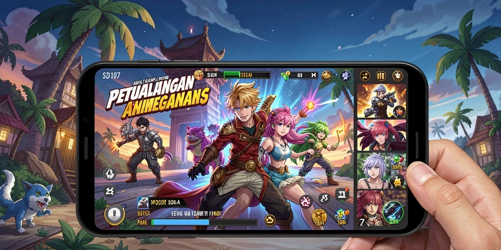 Tampilan gameplay <strong>SD107</strong> yang menarik dan penuh warna.