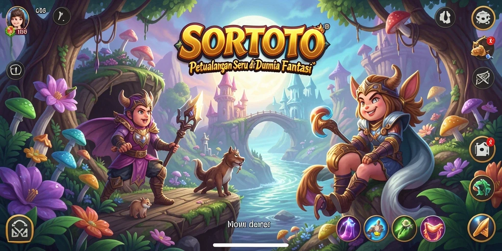 Tangkapan layar SORTOTO menampilkan petualangan seru di dunia fantastis.