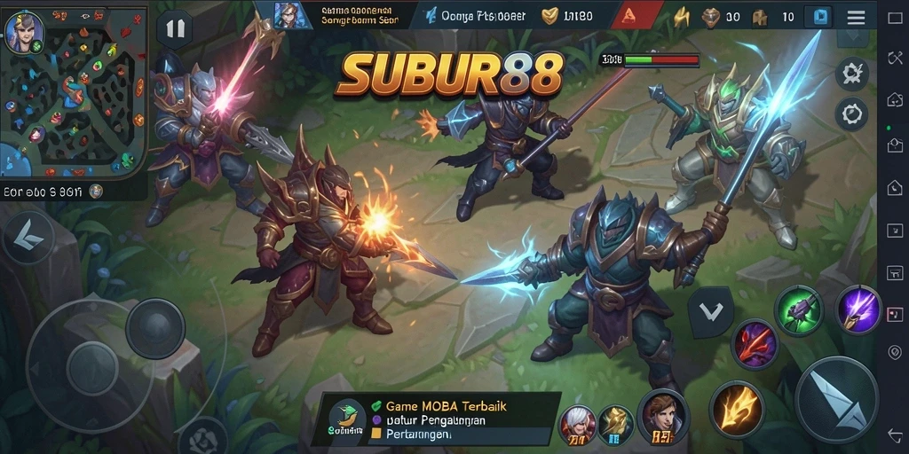 Tampilan menarik dari gameplay MOBA di SUBUR88 dengan aksi seru.