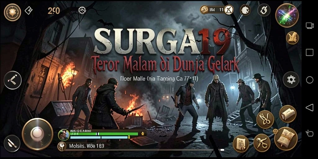 Gameplay SURGA19 yang menegangkan dan menyeramkan di kegelapan.