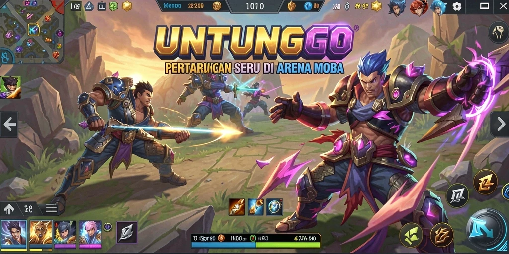 Gameplay seru di arena <strong>UNTUNGGO</strong> dengan pertarungan tim