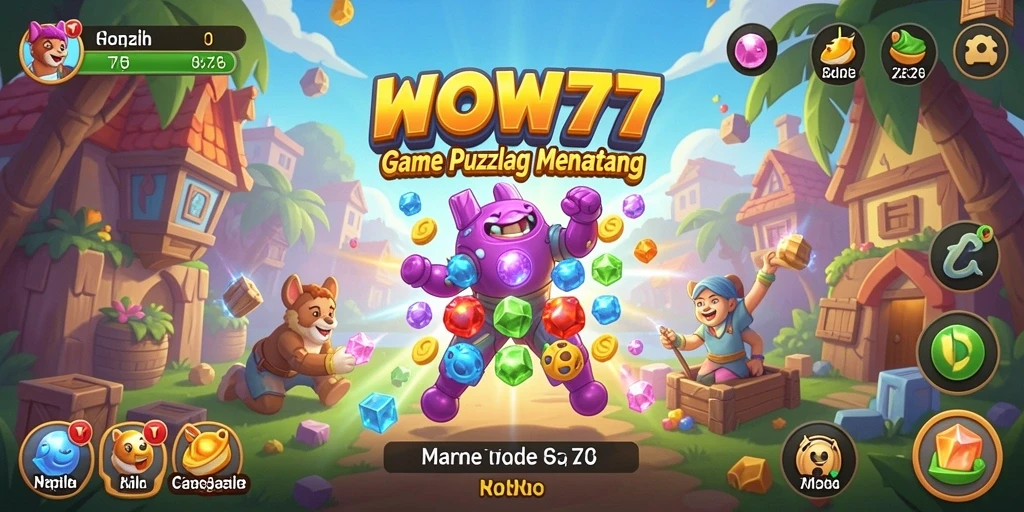 Tampilan gameplay WOW77 yang menantang dan mengasyikkan.