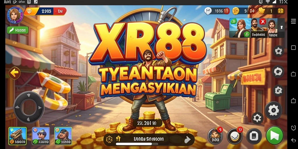 Gameplay menarik dari XR88 yang menunjukkan manajemen bisnis.