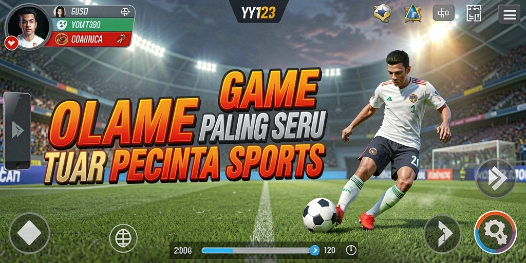 Tampilan gameplay menarik dari YY123 dengan aksi olahraga seru.