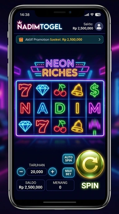 Tampilan antarmuka nadimtogel yang user-friendly.